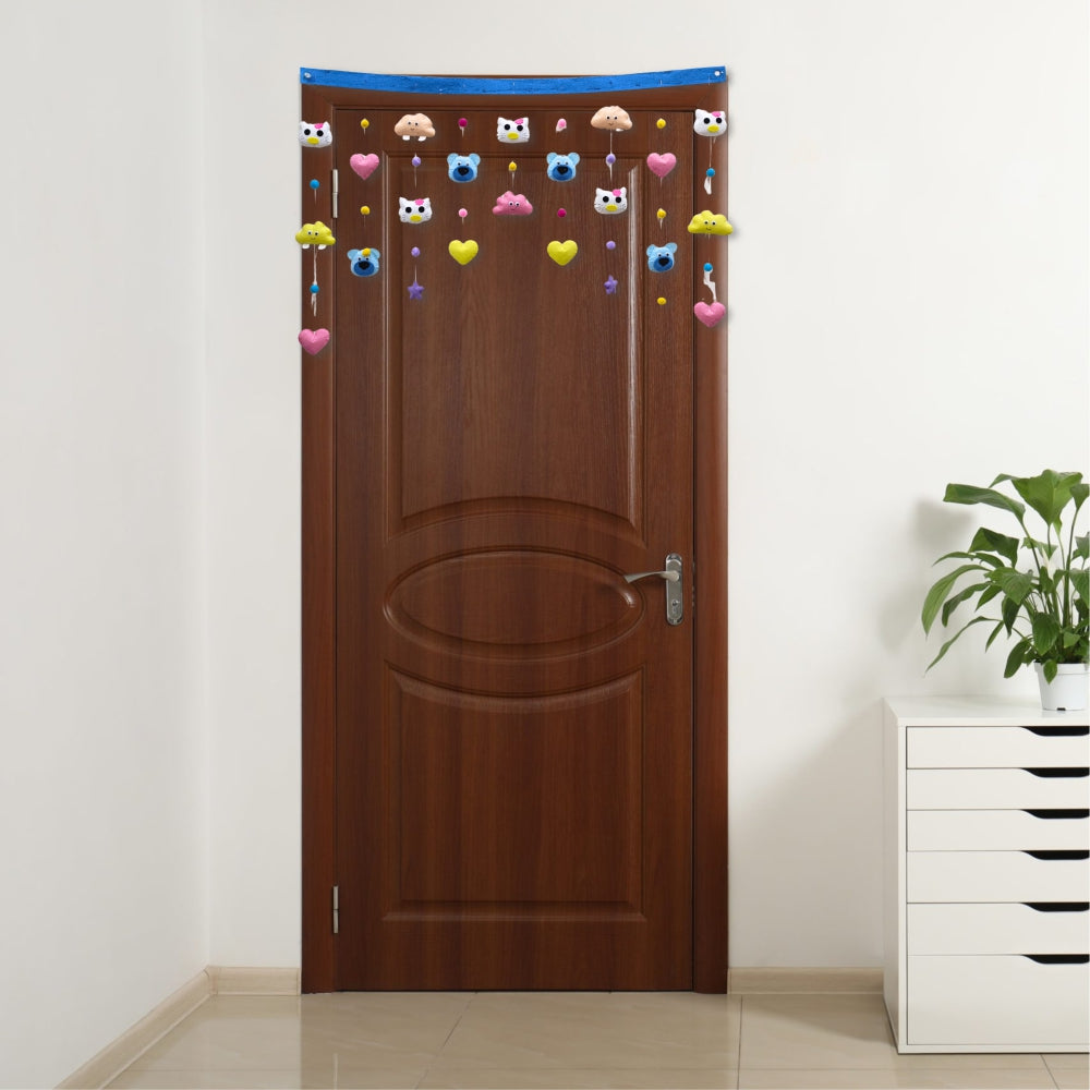 Clouds and Kitty | Kids Room Door Toran | Bandhanwar
