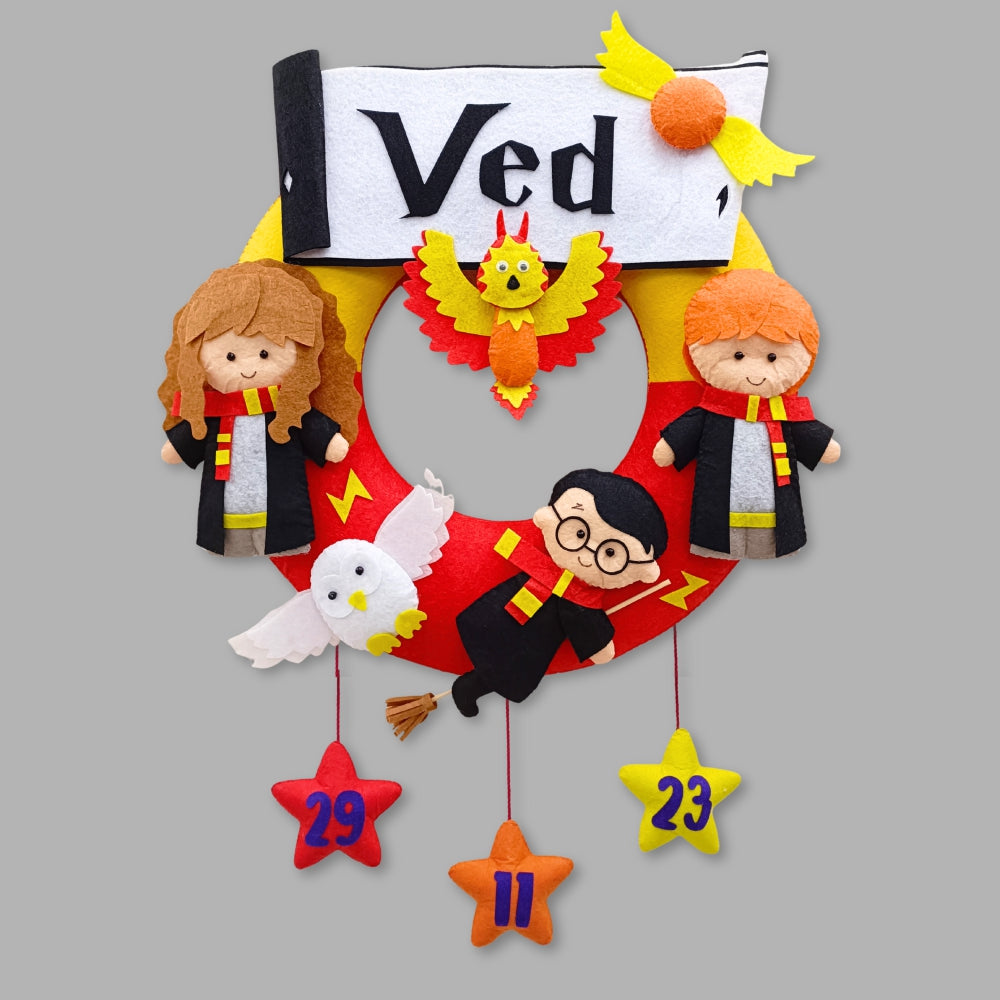 Hogwarts Vibes | Harry Potter| Personalised Felt Kids Room Decor