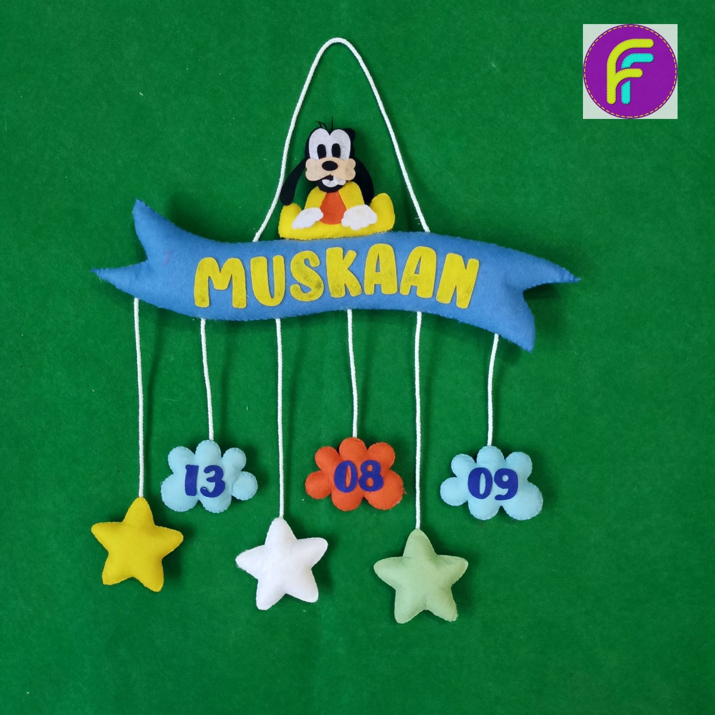 Goofy Disney | Personalised Felt Kids Banner Hanging