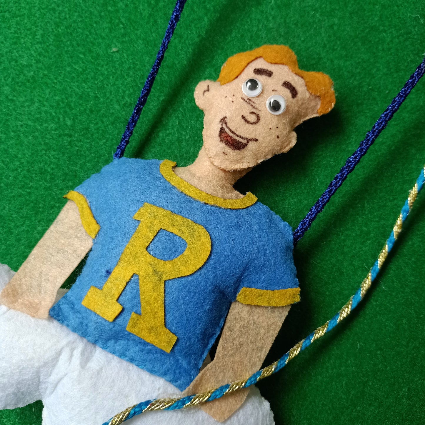 Archie Andrews on Swing | Personalised Felt Kids Hanging