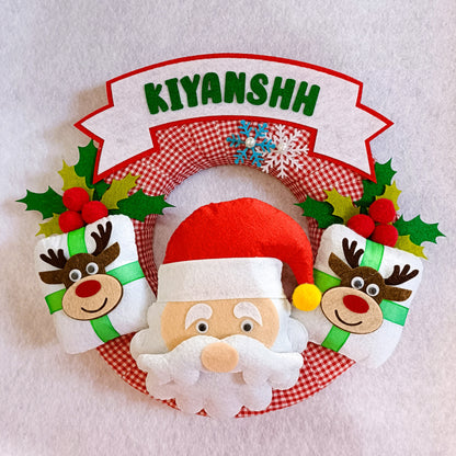 PERSONALISED CHRISTMAS SANTA WREATH