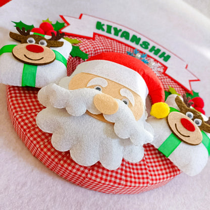 PERSONALISED CHRISTMAS SANTA WREATH