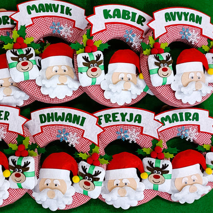 PERSONALISED CHRISTMAS SANTA WREATH