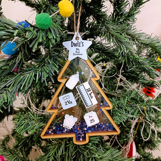 MY FIRST CHRISTMAS ORNAMENT - BLUE TREE