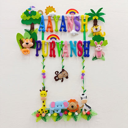 Animal Kingdom | Personalised Felt Kids Decor