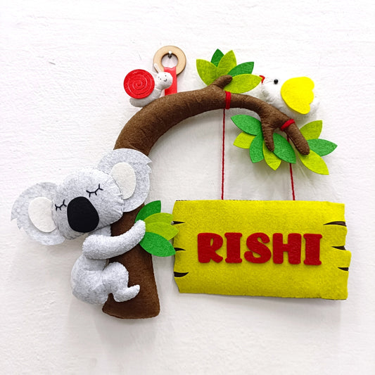 Koala | Personalised Felt Kids Small Hanging