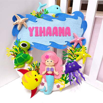 Mermaid Dream | Personalised Felt Kids Hanging