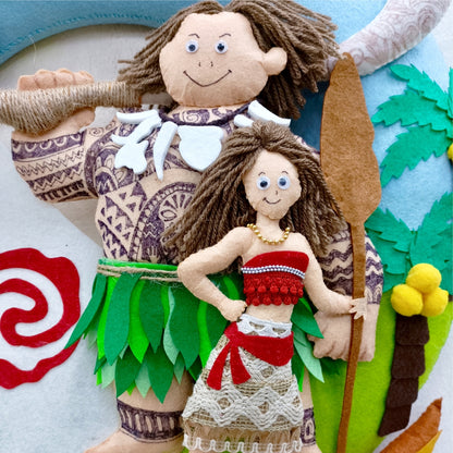 Moana | Personalised Felt Kids Hanging | Premium Range