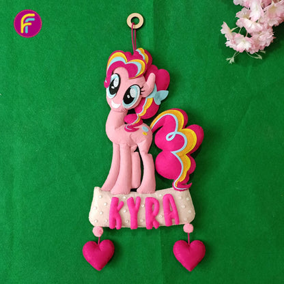 Pinkie Pie | Personalised Felt Kids Hanging