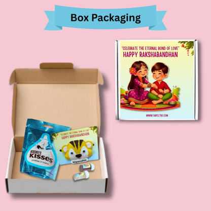 Turtle Combo with Chocolates, Roli and Chawal | Personalised Kids Rakhi