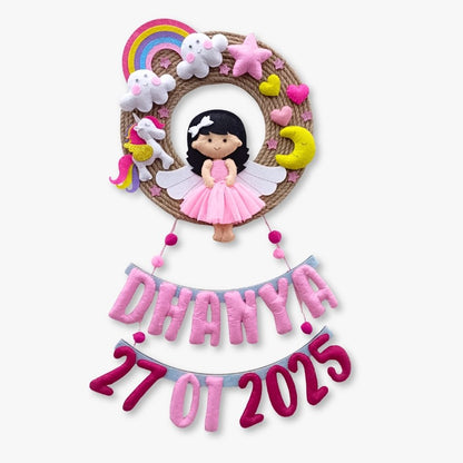 Beautiful Doll | Personalised Felt Kids Jute Hanging