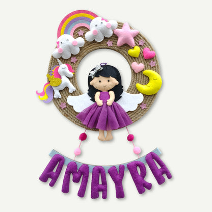 Beautiful Doll | Personalised Felt Kids Jute Hanging