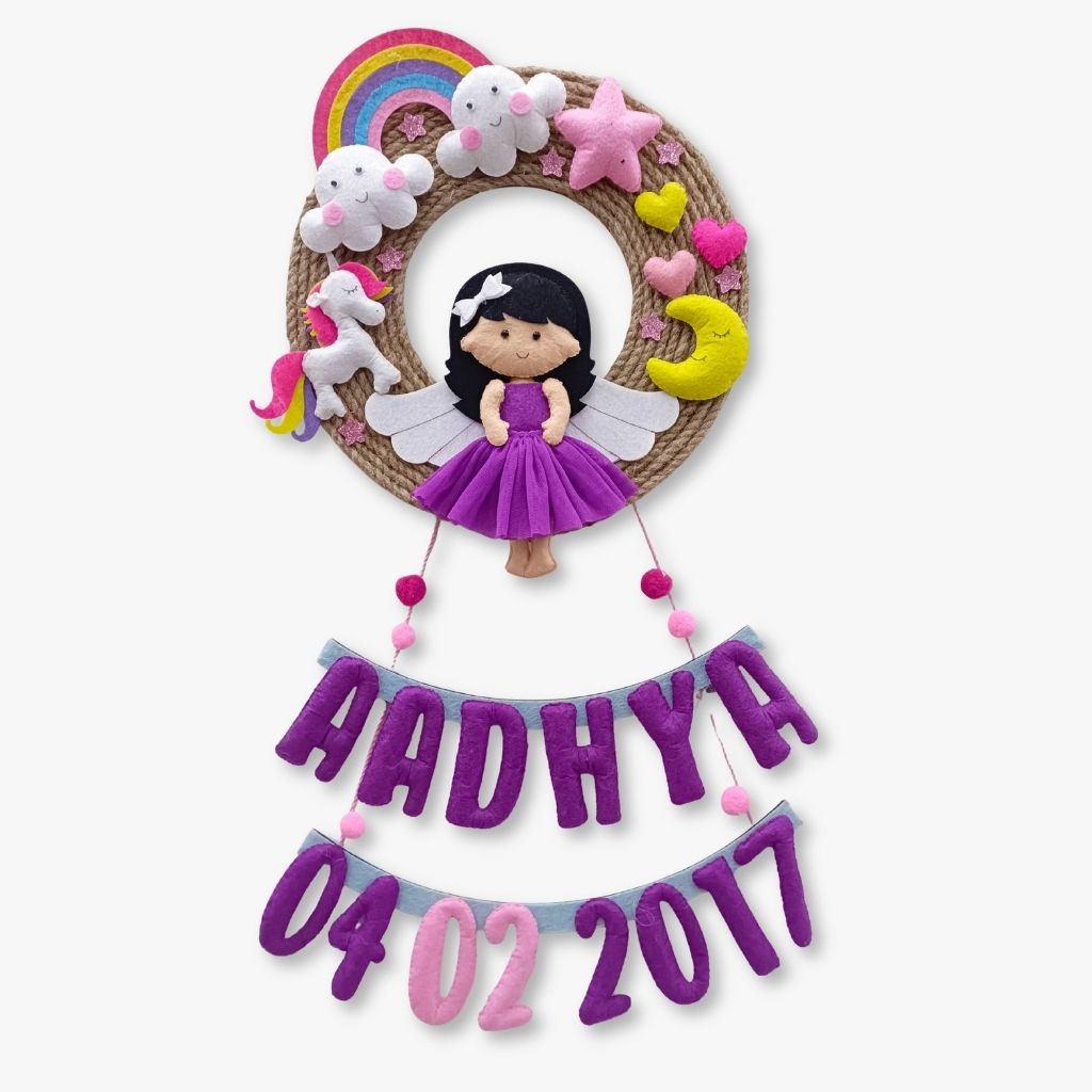 Beautiful Doll | Personalised Felt Kids Jute Hanging
