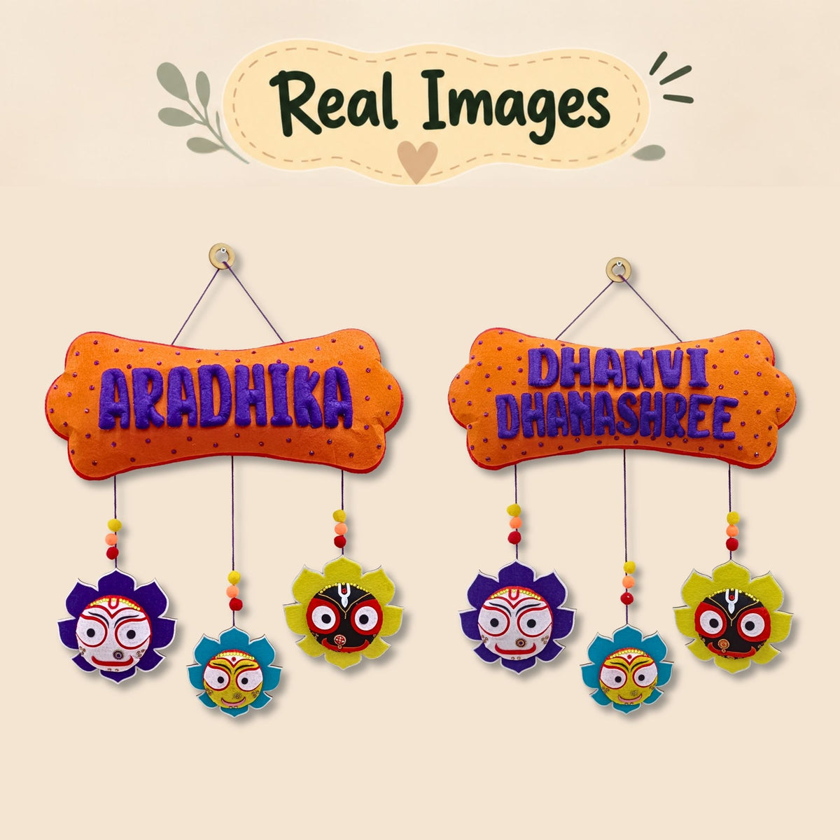 Jagannath Ji Hanging | Personalised Felt Kids Hanging